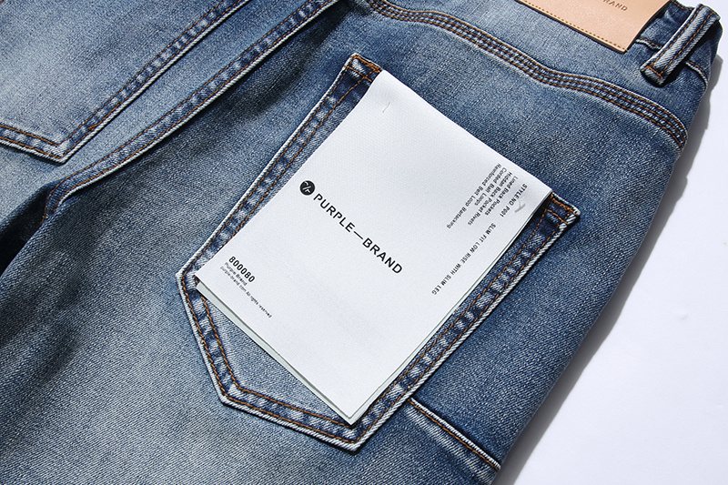 Purple Brand Distressed Blue Jeans ¡ª detail