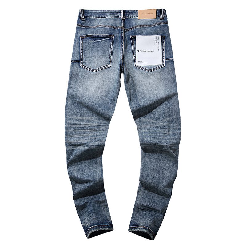Purple Brand Distressed Blue Jeans ¡ª back