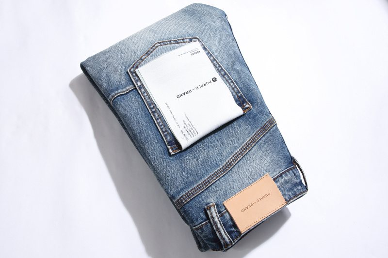 Purple Brand Distressed Blue Jeans ¡ª context