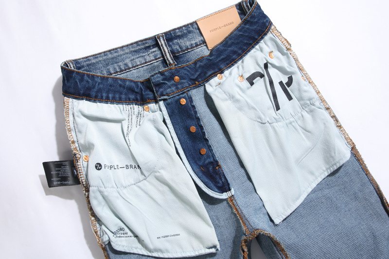 Purple Brand Distressed Blue Jeans ¡ª detail