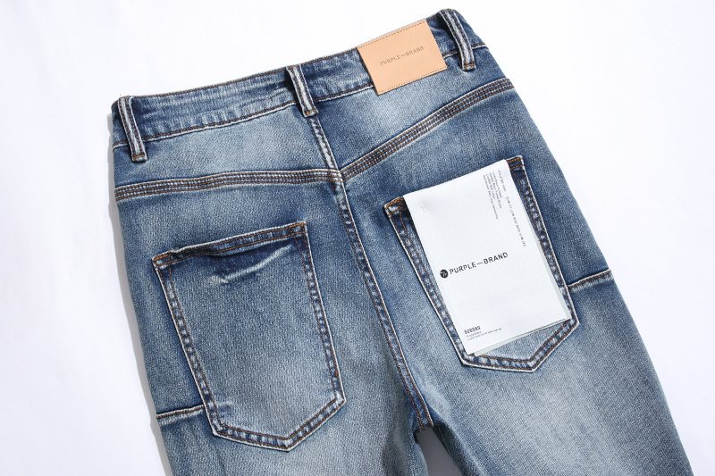 Purple Brand Distressed Blue Jeans ¡ª detail