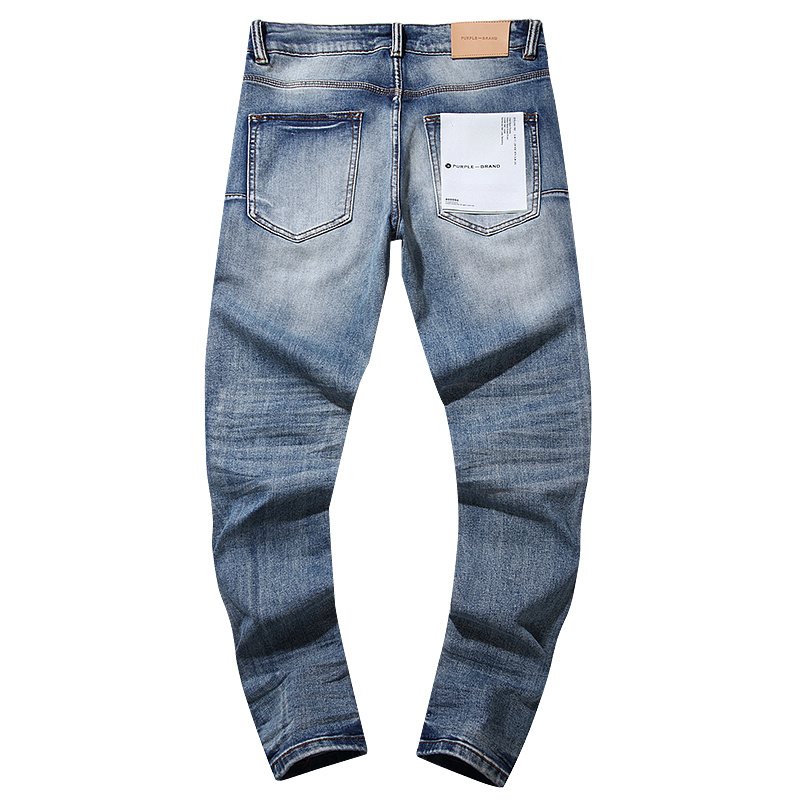Purple Brand Distressed Blue Jeans ¡ª back