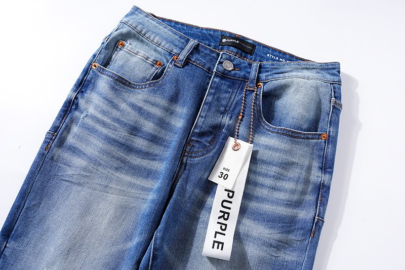 Purple Brand Blue Washed Denim Jeans ¡ª detail