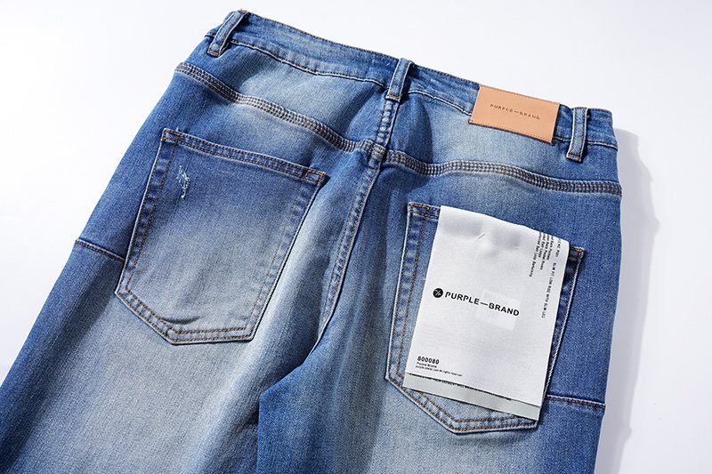 Purple Brand Blue Washed Denim Jeans ¡ª detail