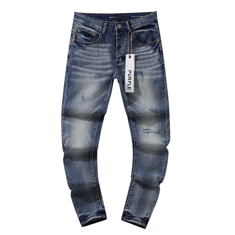 Purple Brand Blue Distressed Denim Jeans ¡ª hero
