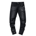 Purple Brand Paint Splatter Distressed Black Jeans ¡ª hero