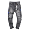 Purple Brand Gray Paint-Splatter Distressed Jeans ¡ª hero