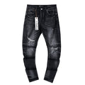 Purple Brand Black Washed Distressed Jeans ¡ª hero