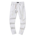 Purple Brand Paint-Splatter Distressed Jeans ¡ª front