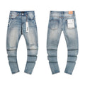 Purple Brand Light Blue Distressed Skinny Jeans ¡ª hero