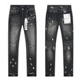 Purple Brand Black Distressed Paint Splatter Jeans ¡ª hero