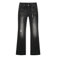 Purple Brand Black Washed Flare Jeans ¡ª hero