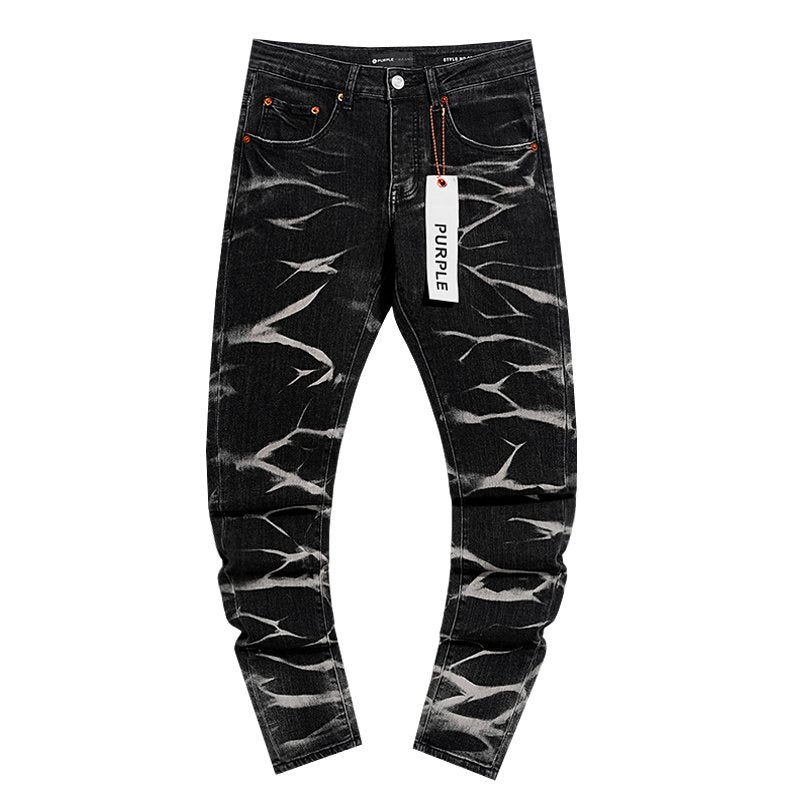 Purple Brand Black Washed Distressed Jeans ¡ª hero