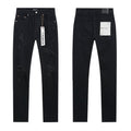 Purple Brand Black Distressed Slim Jeans ¡ª hero