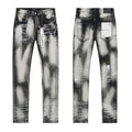 Purple Brand Washed Distressed Paint-Effect Jeans ¡ª hero