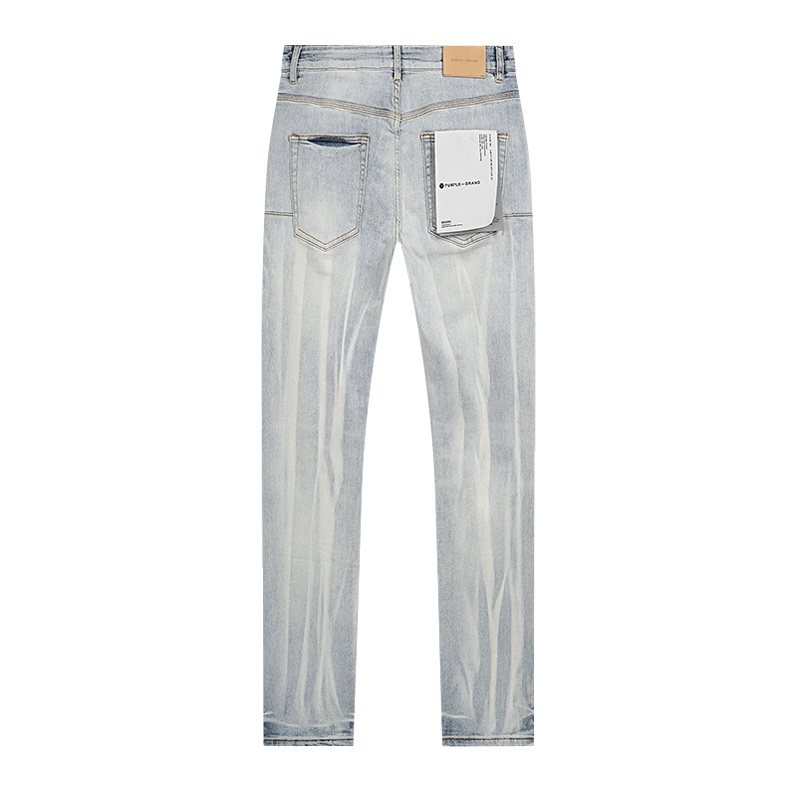 Purple Brand Light Blue Washed Denim Jeans ¡ª back