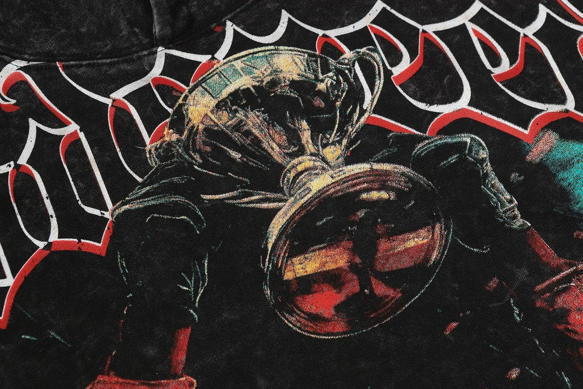Godspeed Death Before Race Graphic Hoodie ¡ª detail