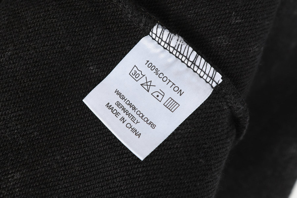 Godspeed Skull Graphic Acid Wash Hoodie ¡ª neck_label