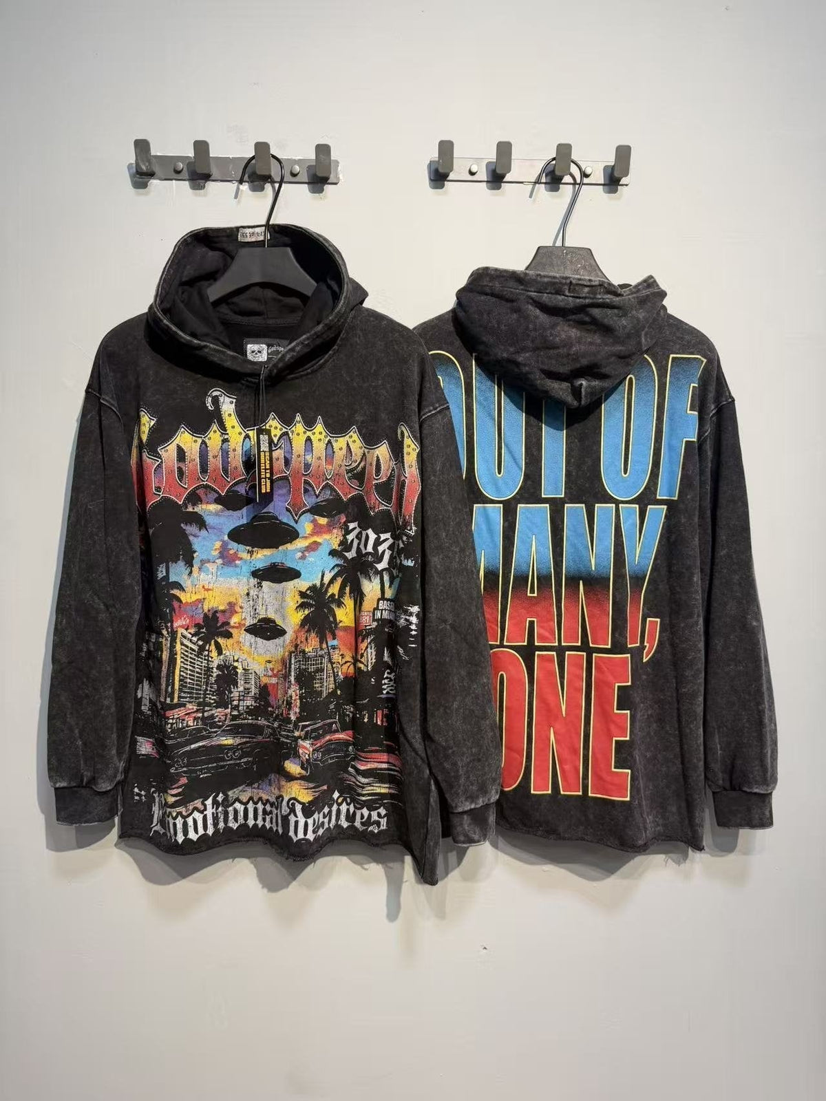 Godspeed Out of Many One Washed Graphic Hoodie ¡ª context