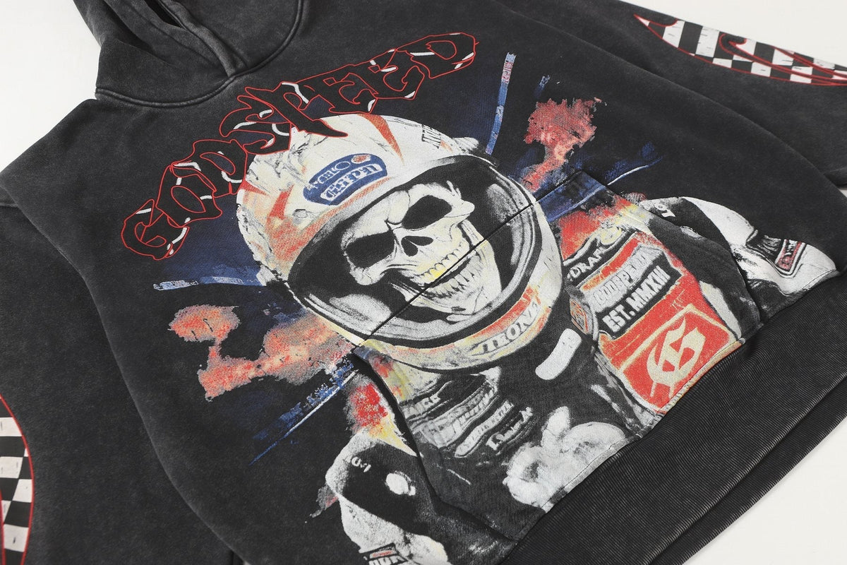 Godspeed Washed Rock Graphic Hoodie ¡ª detail