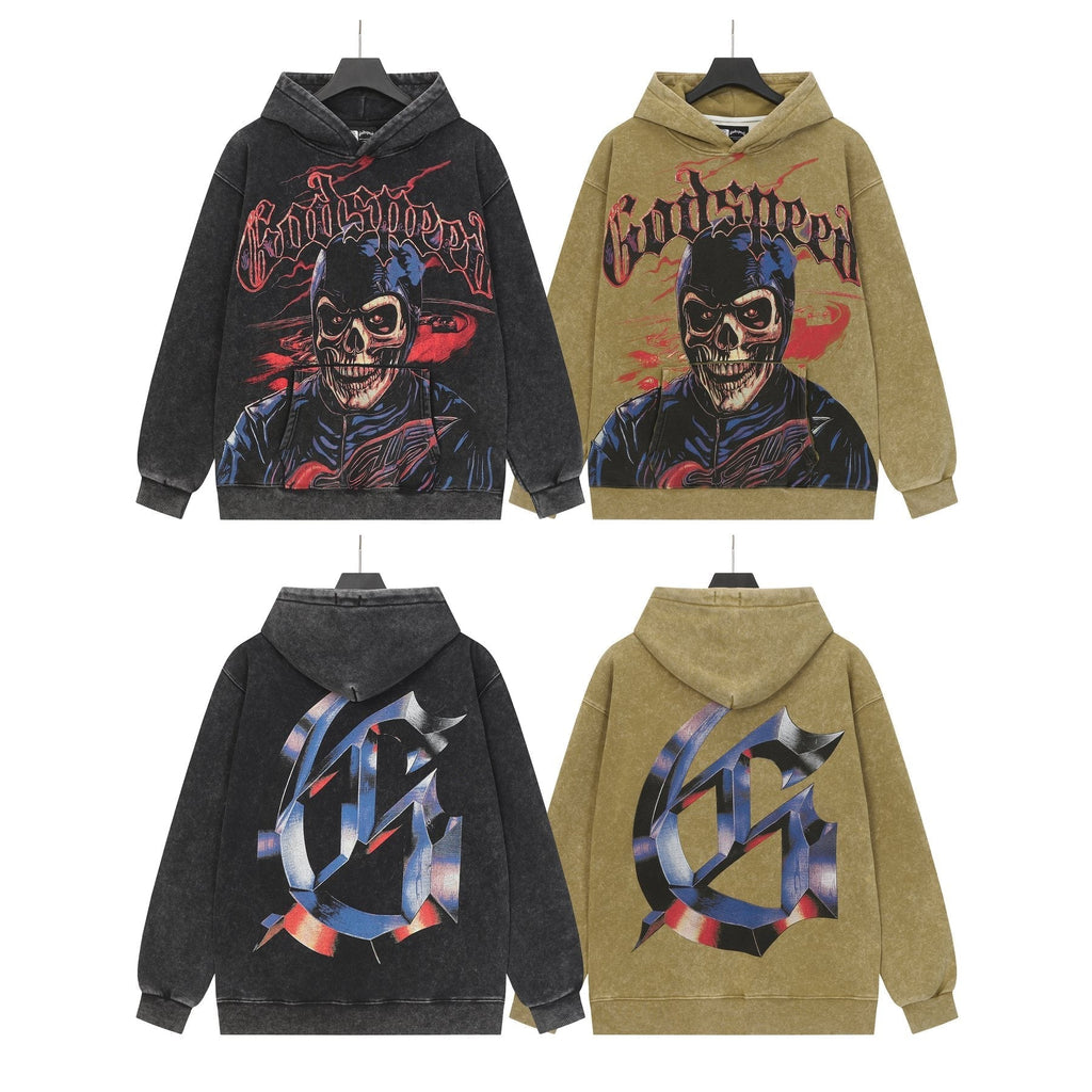 Godspeed Washed Skull Graphic Hoodie ¡ª comparison