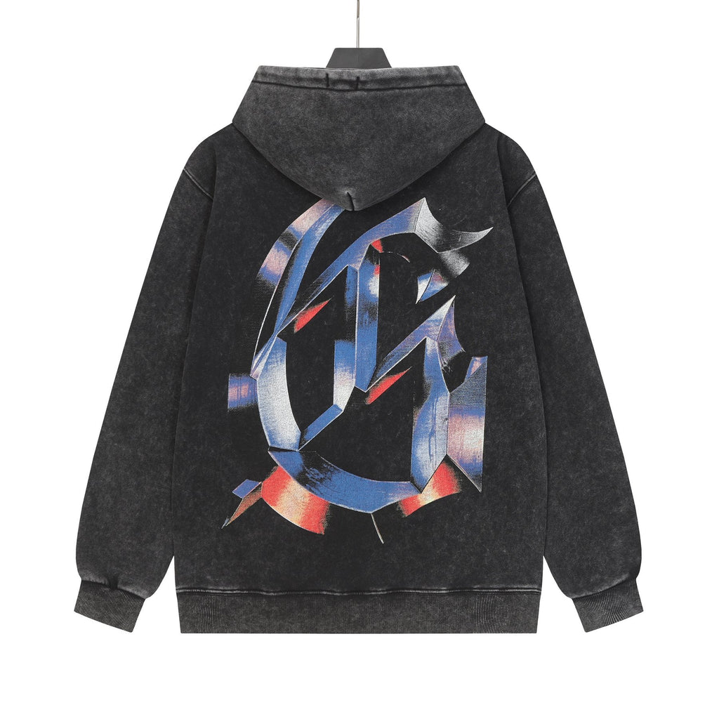 Godspeed Washed Skull Graphic Hoodie ¡ª back