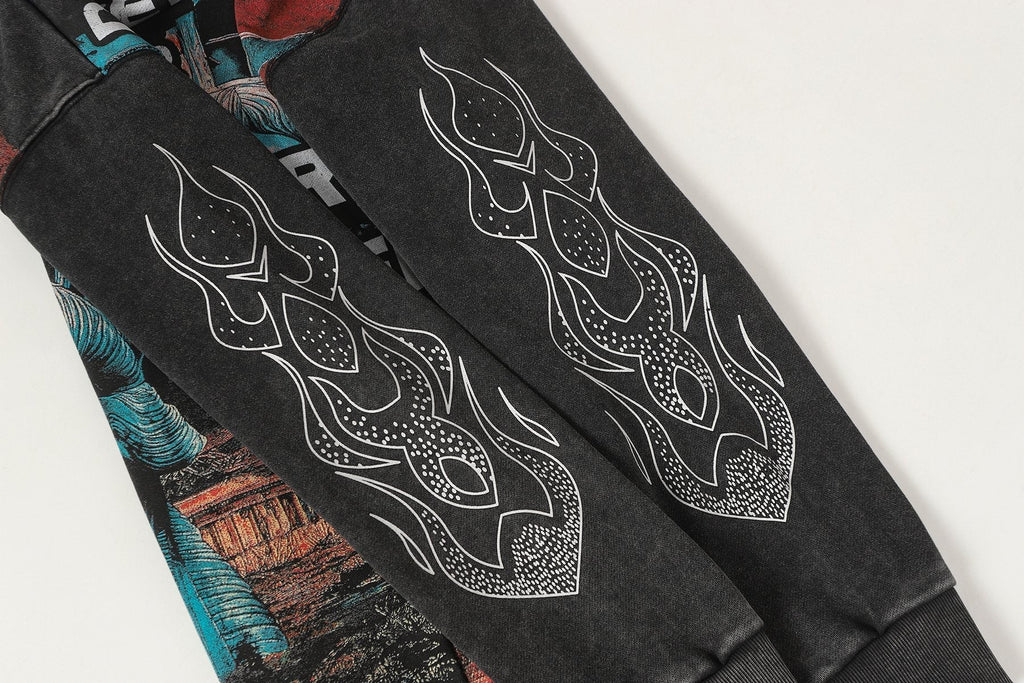 Godspeed Never End War Graphic Hoodie ¡ª detail