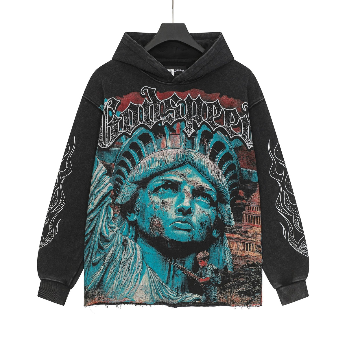 Godspeed Never End War Graphic Hoodie ¡ª hero