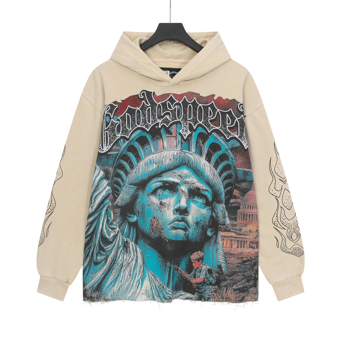 Godspeed Never End War Graphic Hoodie ¡ª front