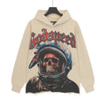 Godspeed Astronaut Skull Graphic Washed Raw Hem Hoodie ¡ª hero