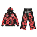 THAT'S A AWFUL LOT OF COUGH SYRUP Star Graphic Zip Hoodie & Pants Matching Set ¡ª hero