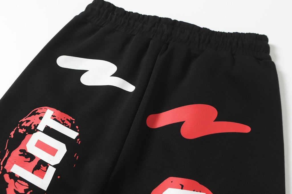 THAT'S A AWFUL LOT OF COUGH SYRUP Star Graphic Zip Hoodie & Pants Matching Set ¡ª detail