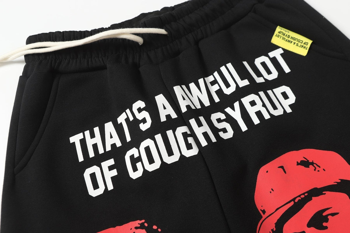 THAT'S A AWFUL LOT OF COUGH SYRUP Star Graphic Zip Hoodie & Pants Matching Set ¡ª detail