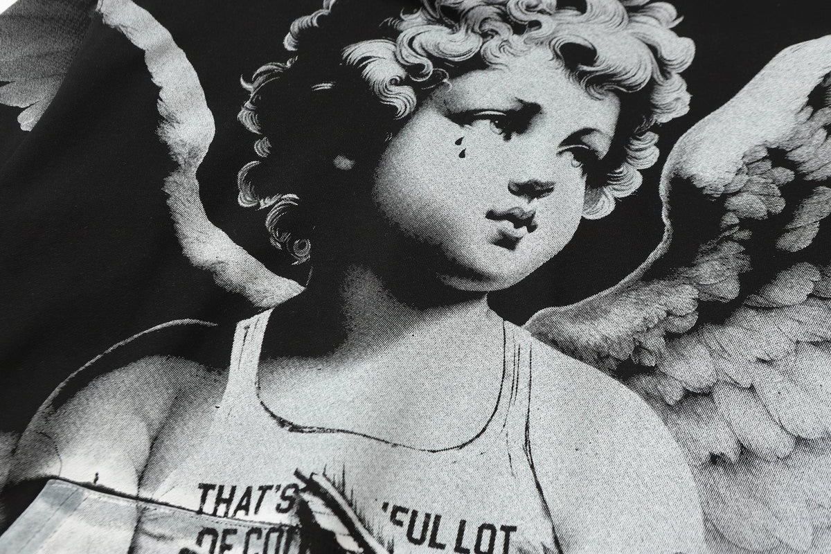 THAT'S A AWFUL LOT OF COUGH SYRUP Angel Tears Graphic Hoodie ¡ª detail