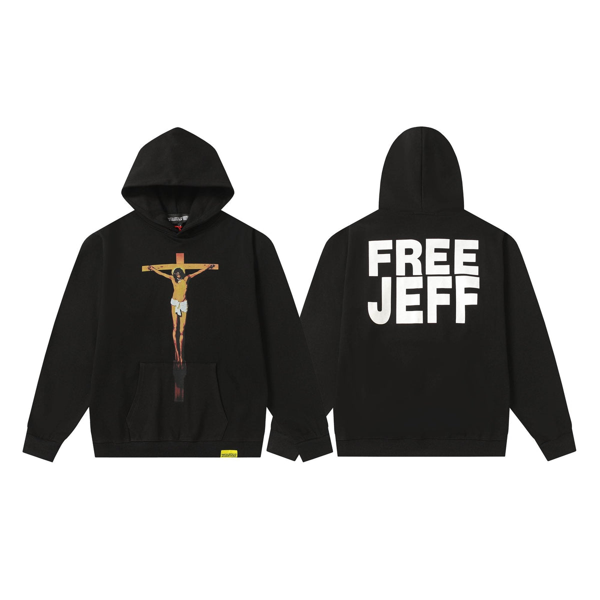 THAT'S A AWFUL LOT OF COUGH SYRUP Crucifixion Graphic Pullover Hoodie ¡ª hero
