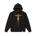 THAT'S A AWFUL LOT OF COUGH SYRUP Crucifixion Graphic Pullover Hoodie ¡ª front