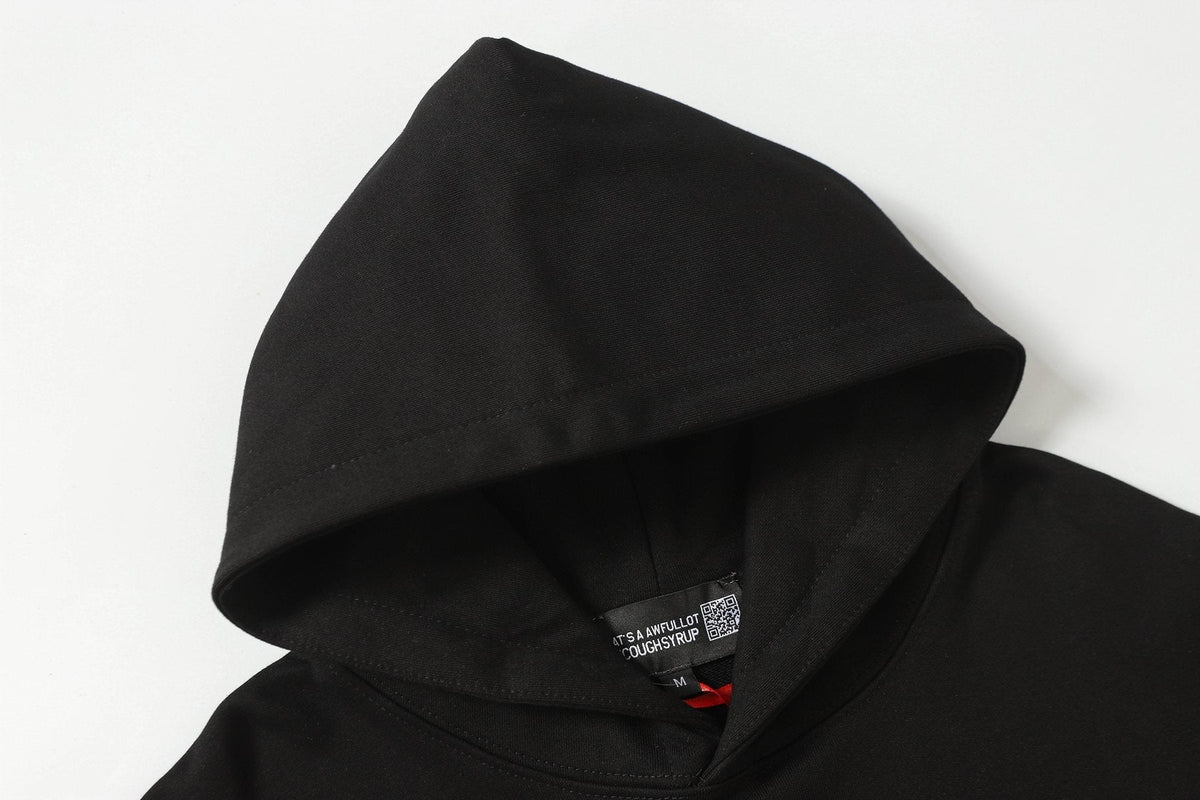 THAT'S A AWFUL LOT OF COUGH SYRUP Star Graphic Hoodie ¡ª detail