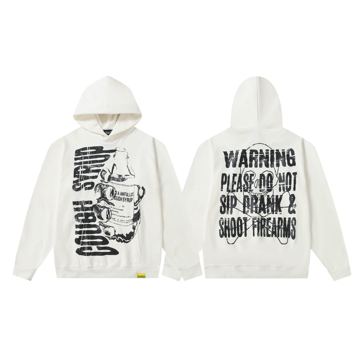 THAT'S A AWFUL LOT OF COUGH SYRUP Warning Graphic Hoodie ¡ª hero