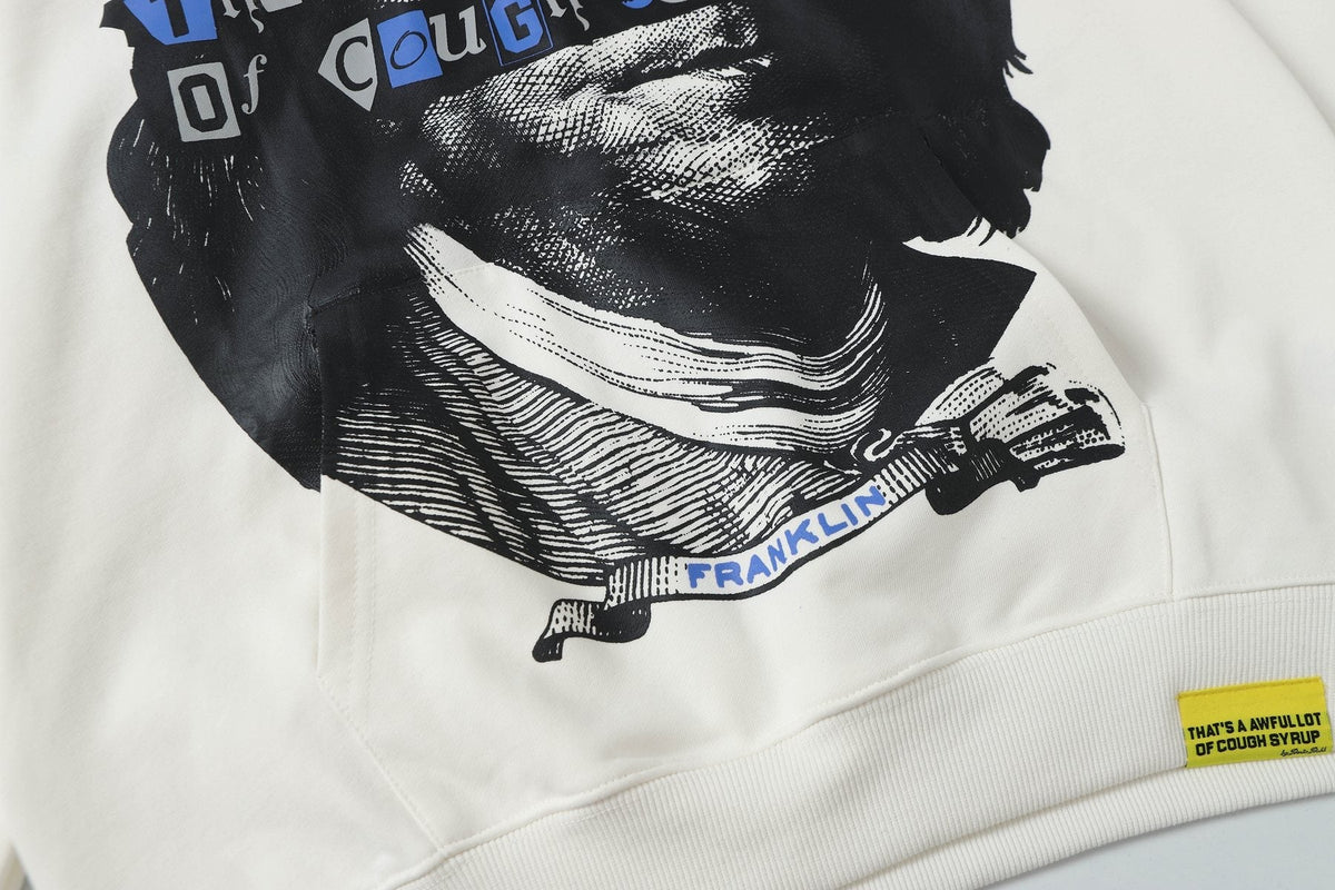 THAT'S A AWFUL LOT OF COUGH SYRUP Rising Star Graphic Hoodie ¡ª detail