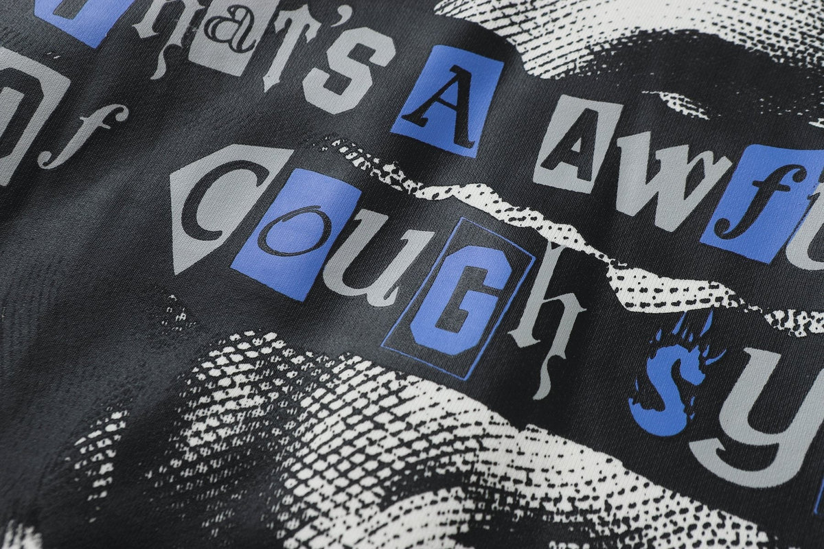 THAT'S A AWFUL LOT OF COUGH SYRUP Rising Star Graphic Hoodie ¡ª detail