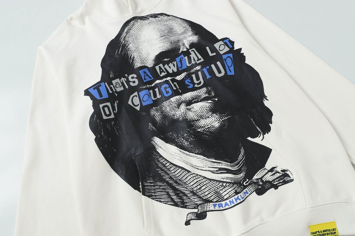 THAT'S A AWFUL LOT OF COUGH SYRUP Rising Star Graphic Hoodie ¡ª detail