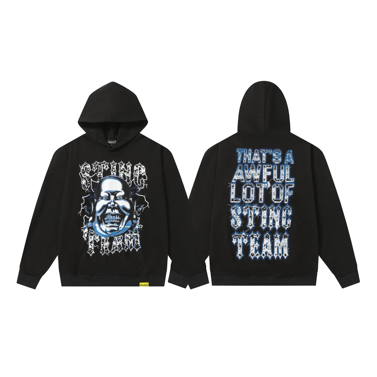 THAT'S A AWFUL LOT OF COUGH SYRUP Star Skull Graphic Hoodie ¡ª front