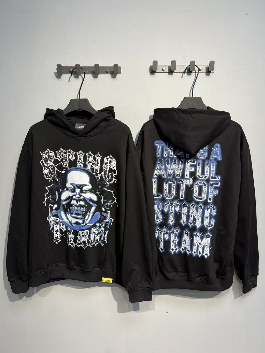 THAT'S A AWFUL LOT OF COUGH SYRUP Star Skull Graphic Hoodie ¡ª context