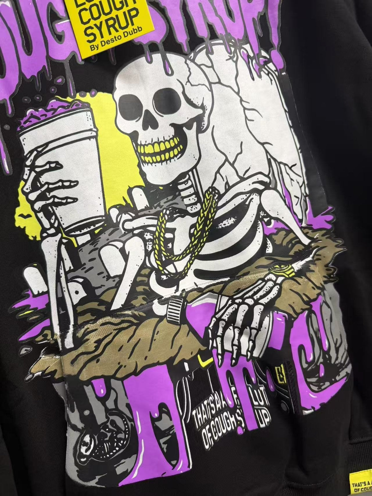 THAT'S A AWFUL LOT OF COUGH SYRUP Tomorrow Star Graphic Hoodie ¡ª detail