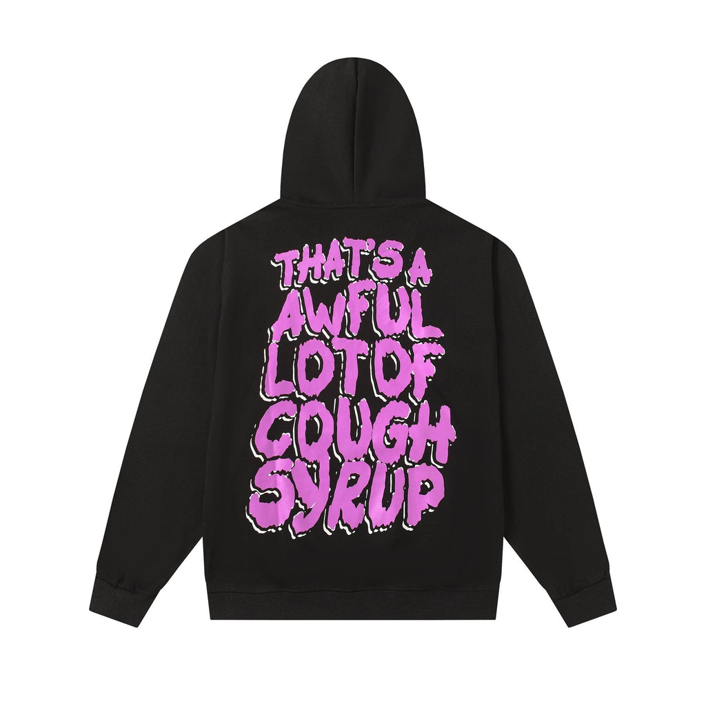 THAT'S A AWFUL LOT OF COUGH SYRUP Angel Tears Graphic Hoodie ¡ª back