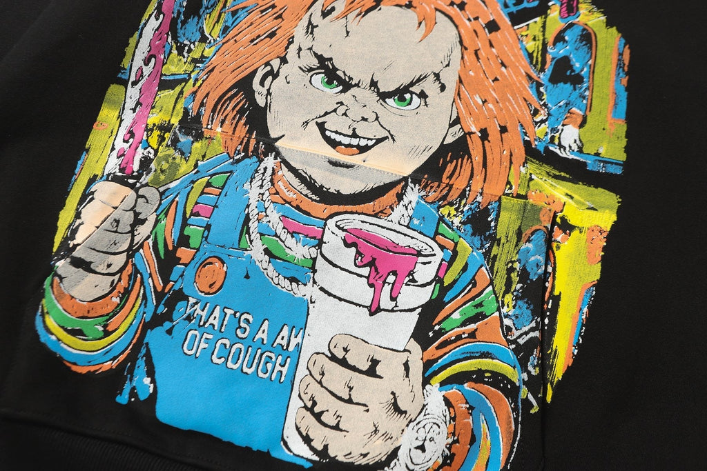 THAT'S A AWFUL LOT OF COUGH SYRUP Star Graphic Hoodie ¡ª detail