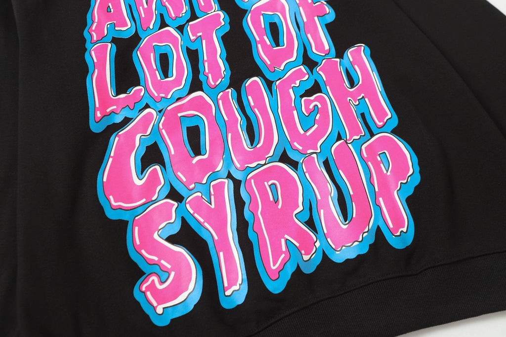 THAT'S A AWFUL LOT OF COUGH SYRUP Star Graphic Hoodie ¡ª detail