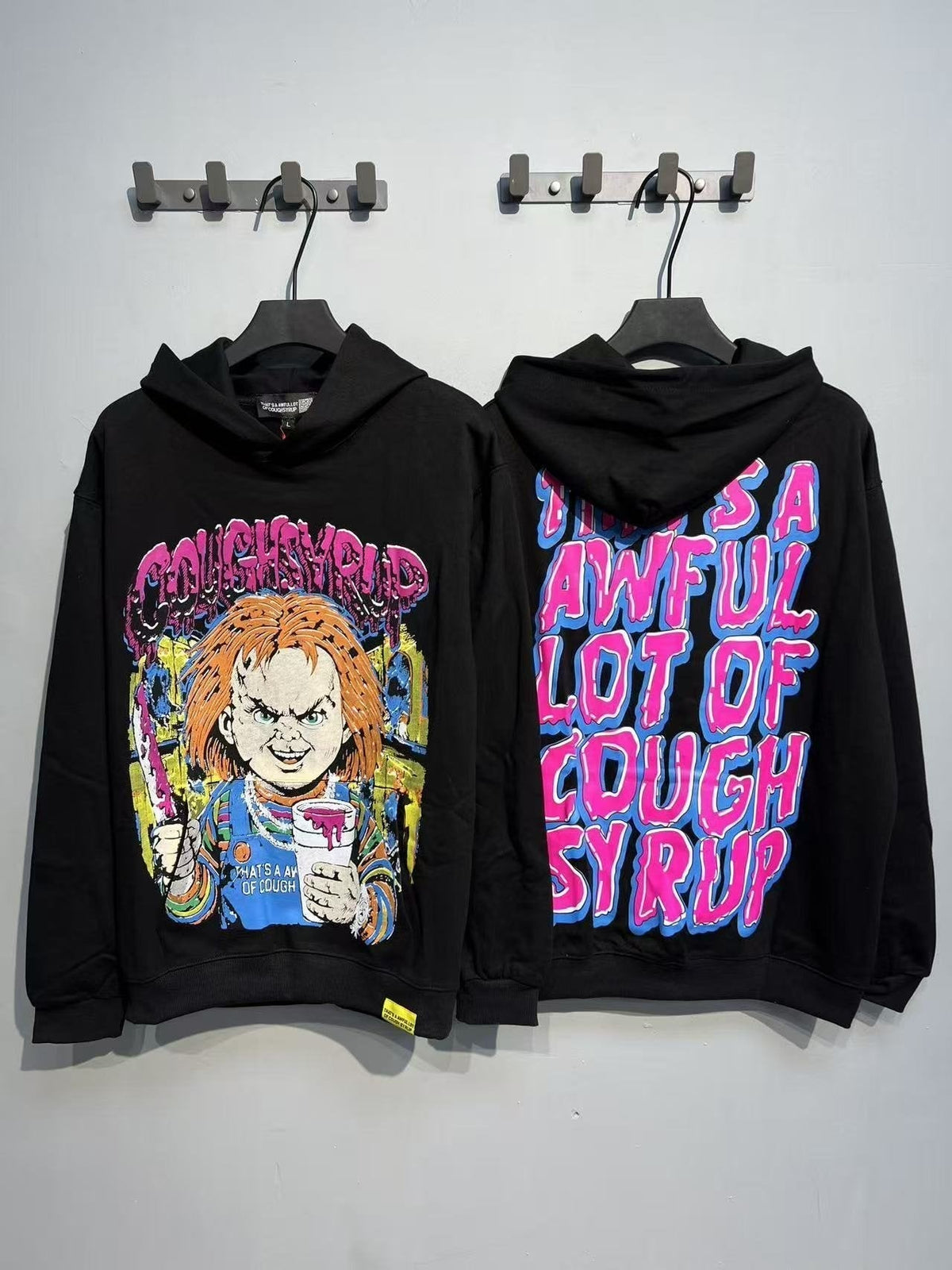 THAT'S A AWFUL LOT OF COUGH SYRUP Star Graphic Hoodie ¡ª context