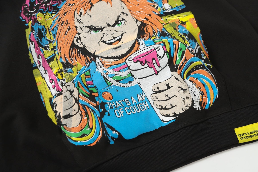 THAT'S A AWFUL LOT OF COUGH SYRUP Star Graphic Hoodie ¡ª detail
