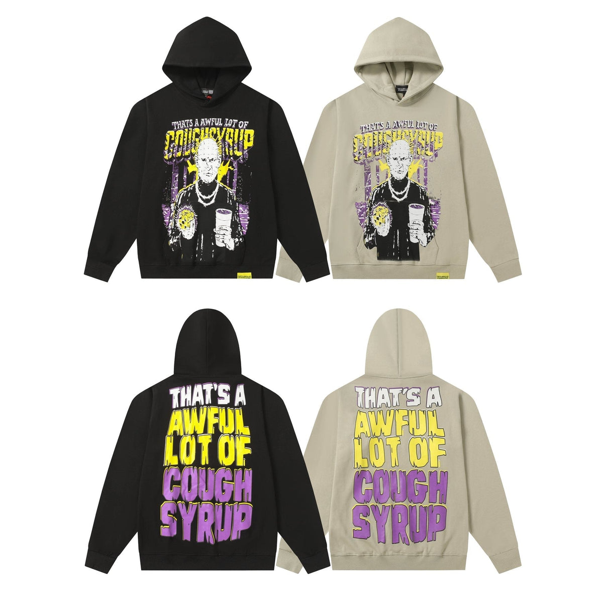 THAT'S A AWFUL LOT OF COUGH SYRUP Star Graphic Hoodie ¡ª comparison